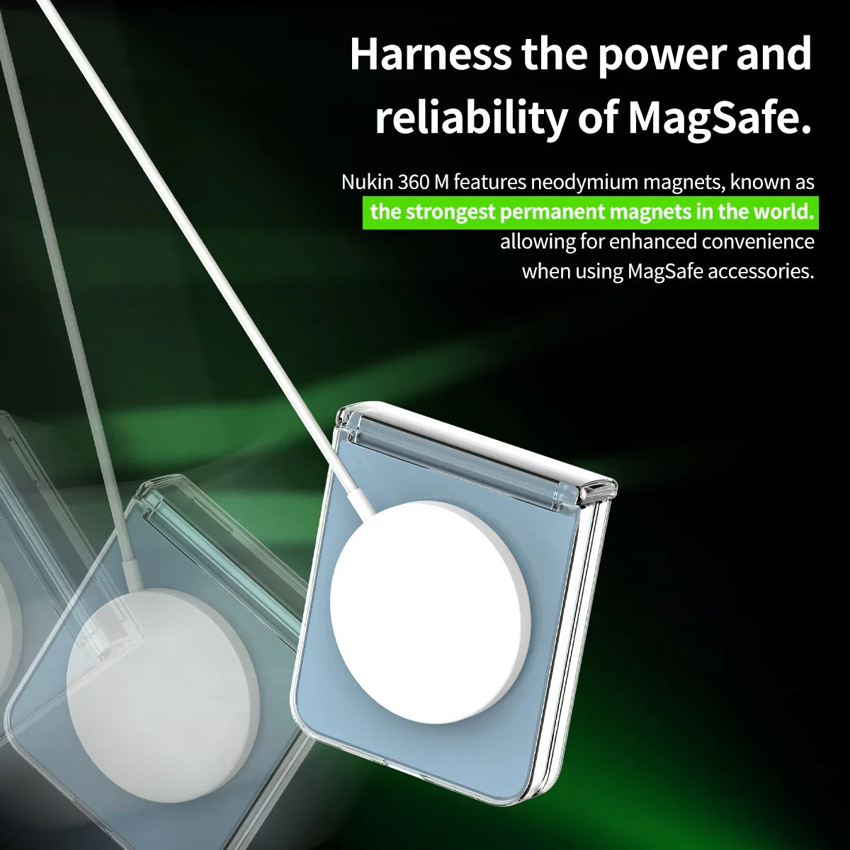 Araree Samsung Z Flip 6 Nukin 360 Magsafe Case - Clear - Tashqila Araree Samsung Z Flip 6 Nukin 360 Magsafe Case - Clear - Tashqila